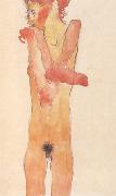 Egon Schiele Nude Girl with Folded Arms (mk12) china oil painting artist